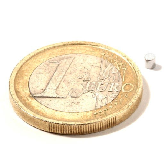 Magnete neodimio rotondo - Diametro 2 mm x 2 mm Potenza 0,1 kg-Leggi tutto
