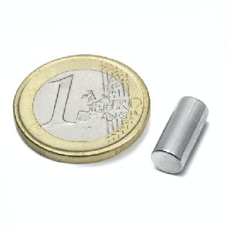 Aimant cylindrique Diamètre 6mm Hauteur 13mm Puissance 1,5kg-Lire la description