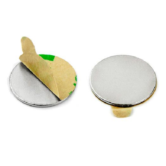 Imán adhesivo diámetro 20 mm x 1 mm de potencia 1,3 kg-Leer más