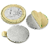Imán adhesivo diámetro 20 mm x 1 mm de potencia 1,3 kg