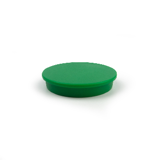 Aimant dans bloc rond vert 40mm x 9mm-Lire la description