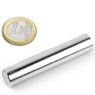 Aimant cylindrique Diamètre 12mm Hauteur 60mm Puissance 7,4kg-Lire la description
