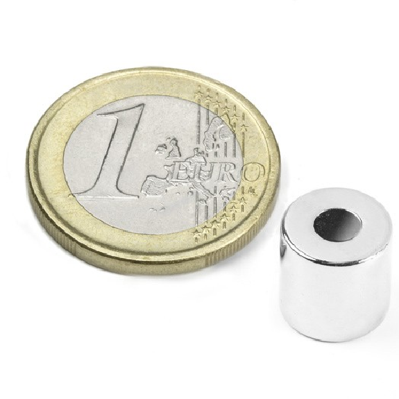 Aro magnético 10 x 4 x 10 mm de potencia 3.1 kg-Leer más
