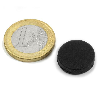Imán con revestimiento de goma diámetro 16.8 mm x 4.4 mm de potencia 3 kg