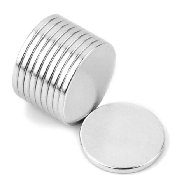 Imán de neodimio redondo Diámetro 12 mm x 1 mm de potencia 0.75 kg-Leer más