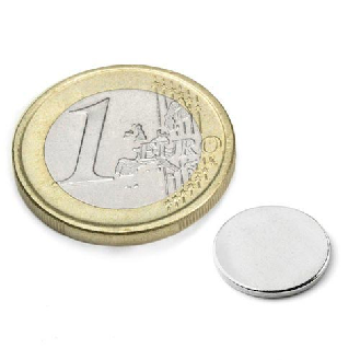 Aimant néodyme rond diametre 12mm x 1mm Puissance 0,75kg-Lire la description