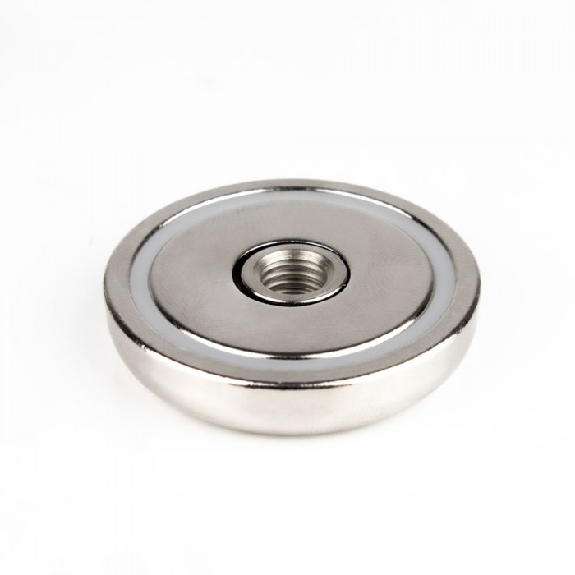 Imán con rosca interior M8  - Diámetro 40 mm - potencia 68 kg-Leer más