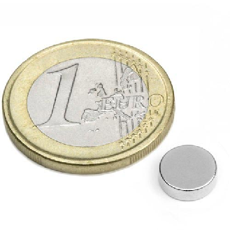 Aimant néodyme rond Diamètre 8mm x 3mm Puissance 1,52 kg-Lire la description