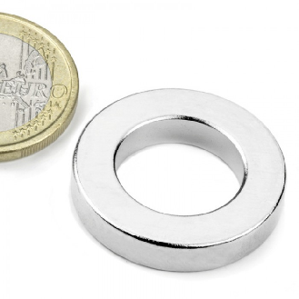 Aimant percé en anneau 26,75 x 16 x 5mm Puissance 9,4kg-Lire la description