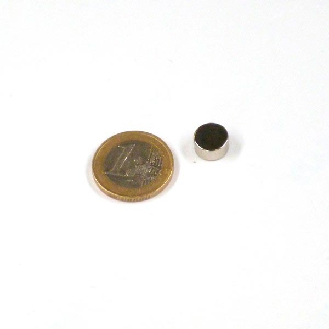 Imán de neodimio redondo Diámetro 10 mm x 5 mm imán 3.14 kg de potencia-Leer más
