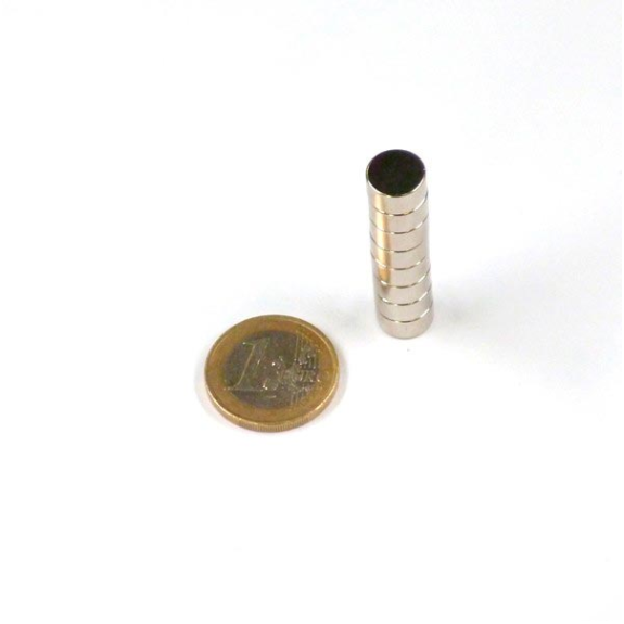 Runde Neodym -Magnetdurchmesser 10 mm x 5 mm Magnet 3,14 kg Leistung-Beschreibung lesen
