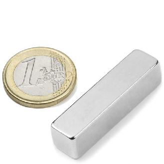 Imàn neodimio en forma rectangular 40 mm x 10 mm x 10 mm de potencia 16.1 kg-Leer más