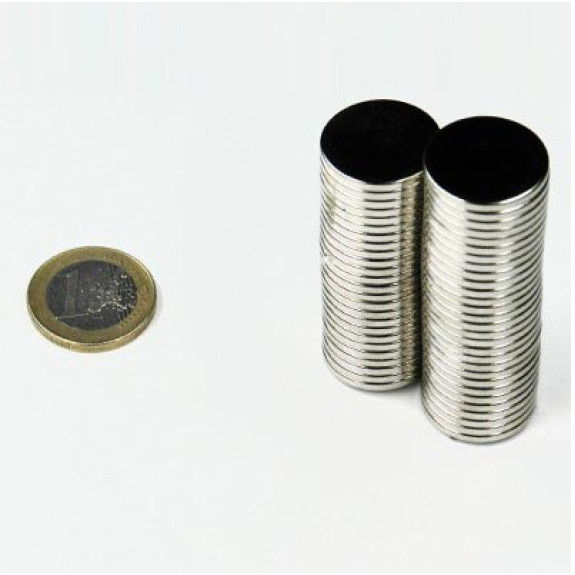 Aimant néodyme rond Diamètre 20mm x 2mm Puissance 3kg-Lire la description