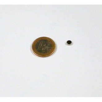 Aimant néodyme rond Diamètre 5mm x 2mm Puissance 0,5kg-Lire la description