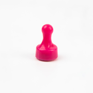 Pion magnétique rose 12mm x 20mm-Lire la description