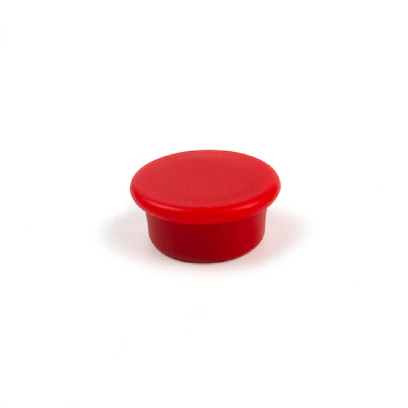 Imán redondo rojo 18 mm x 9 mm-Leer más