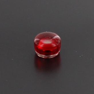 Aimant translucide rond 10mm rouge-Lire la description