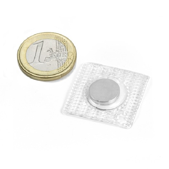 Imán de coser diámetro 12mm sobre cuadrado-Leer más
