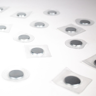 Magnete per cucire diametro 12 mm busta quadrata-Leggi tutto