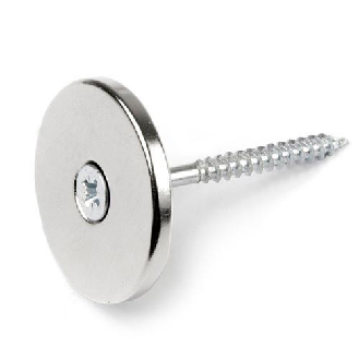 Aimant percé avec trou biseauté Diamètre 34mm Puissance 10,7kg-Lire la description