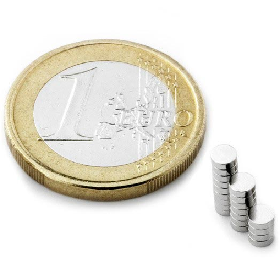 Runde Neodym -Magnetdurchmesser 3mm x 1mm Leistung 0,11 kg-Beschreibung lesen