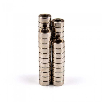 Aimant percé en anneau 6 x 2,5 x 3mm Puissance 0,87kg-Lire la description
