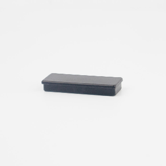 Aimant dans bloc rectangulaire noir 55mm x 22mm x 8,5mm-Lire la description