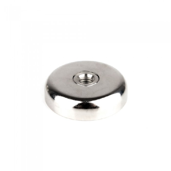 Imán con rosca interior M6  - Diámetro 32 mm - potencia 23 kg-Leer más