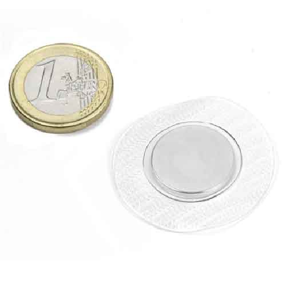 Aimant à coudre rond diametre 18mm enveloppe ronde-Lire la description