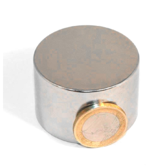 Aimant néodyme rond Diamètre 45mm Épaisseur 30mm Puissance 89kg-Lire la description