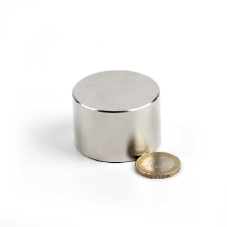 Aimant néodyme rond Diamètre 45mm Épaisseur 30mm Puissance 89kg-Lire la description