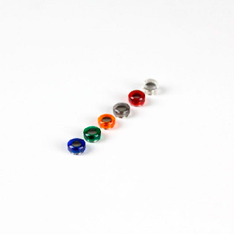 Aimant translucide rond 20mm transparent-Lire la description
