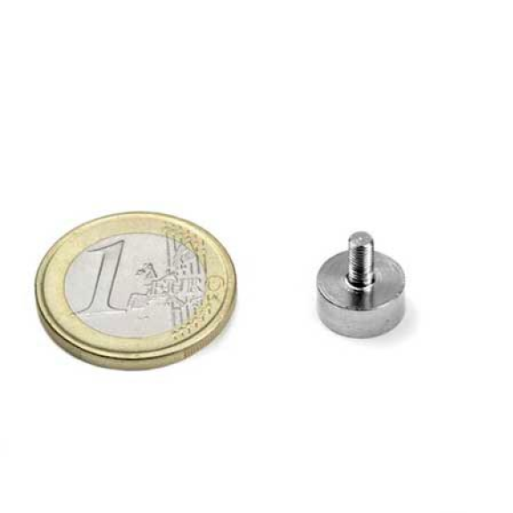 Magnet mit gewindezapfen M3 - Durchmesser 10 mm - Leistung 2,5 kg-Beschreibung lesen