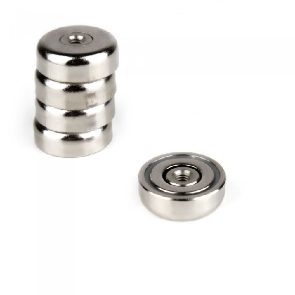 Magnet mit innengewinde M4 - Durchmesser 20 mm - Leistung 6 kg-Beschreibung lesen