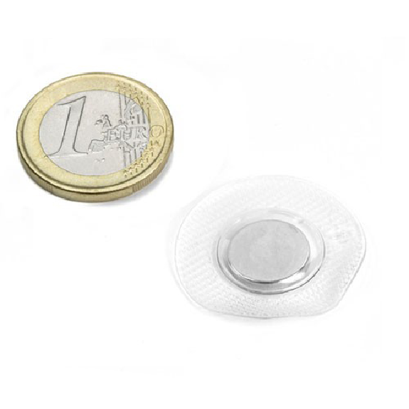 Aimant à coudre rond diametre 12mm enveloppe ronde-Lire la description