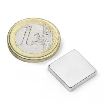 Aimant Carré Néodyme 15mm x 15mm x 3mm Puissance 3,9kg-Lire la description