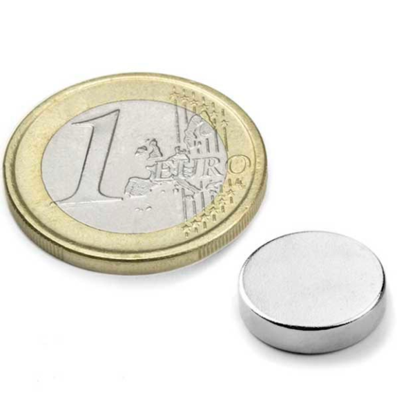 Runde Neodym -Magnetdurchmesser 12 mm x 4 mm Leistung 3,5 kg-Beschreibung lesen