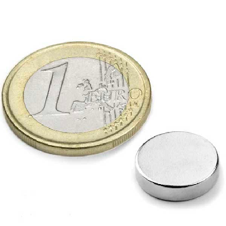 Aimant néodyme rond diametre 12mm x 4mm Puissance 3,5kg-Lire la description