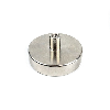 Imàn con casquillo roscado M8 - Diámetro 60 mm - potencia 115 kg