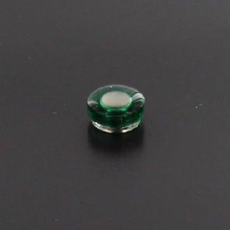 Aimant translucide rond 10mm vert-Lire la description