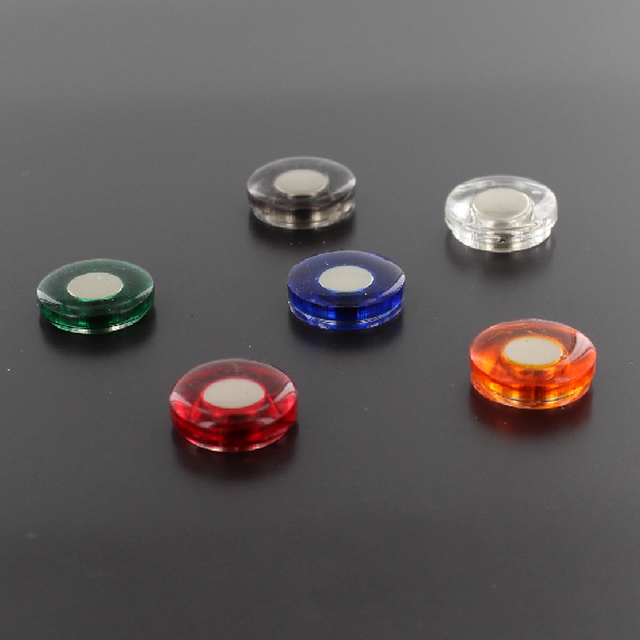 Magnete traslucido rotondo 10mm verde-Leggi tutto