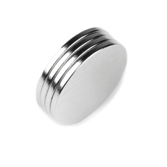 Imán de neodimio redondo Diámetro 20 mm x 1 mm de potencia 1.3 kg-Leer más