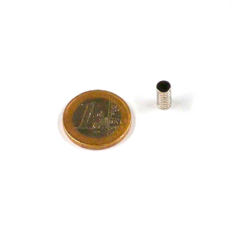 Imán de neodimio redondo Diámetro 5 mm x 1mm de potencia 0.23 kg-Leer más