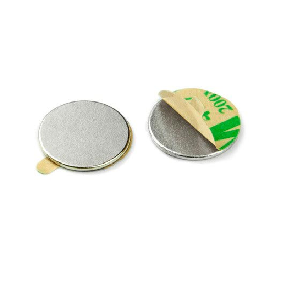 Imán adhesivo diámetro 15 mm x 1 mm de potencia 0,97 kg-Leer más