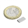 Imàn neodimio en forma rectangular 10 mm x 5 mm x 1 mm de potencia 0.45 kg