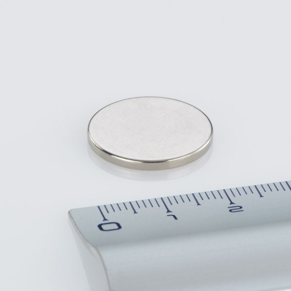 Imán de neodimio redondo Diámetro 30 mm x 2 mm de potencia 4.25 kg-Leer más