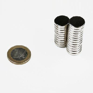 Aimant néodyme rond Diamètre 15mm x 3mm Puissance 3,48kg-Lire la description