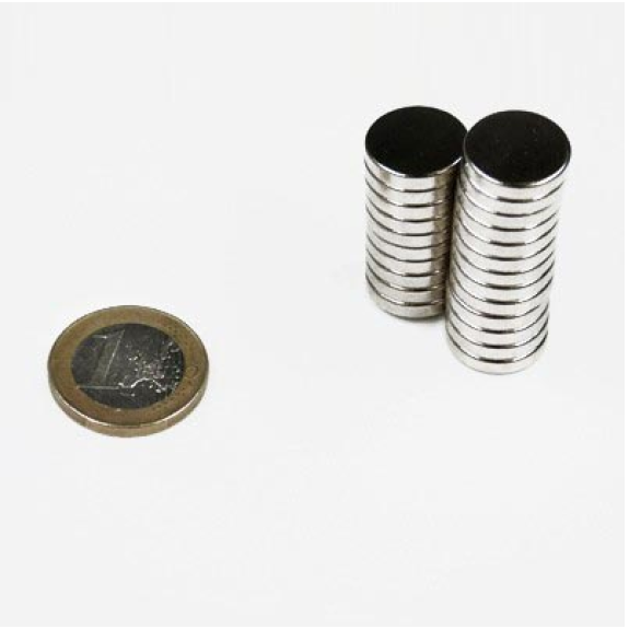 Aimant néodyme rond Diamètre 15mm x 3mm Puissance 3,48kg-Lire la description