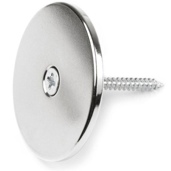 Aimant percé avec trou biseauté diametre 50mm Puissance 16kg-Lire la description