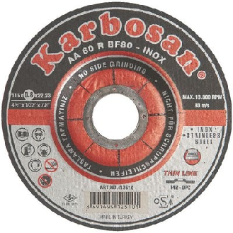 Disque à tronçonner l'acier et l'inox  - Ø: 115 mm-Lire la description